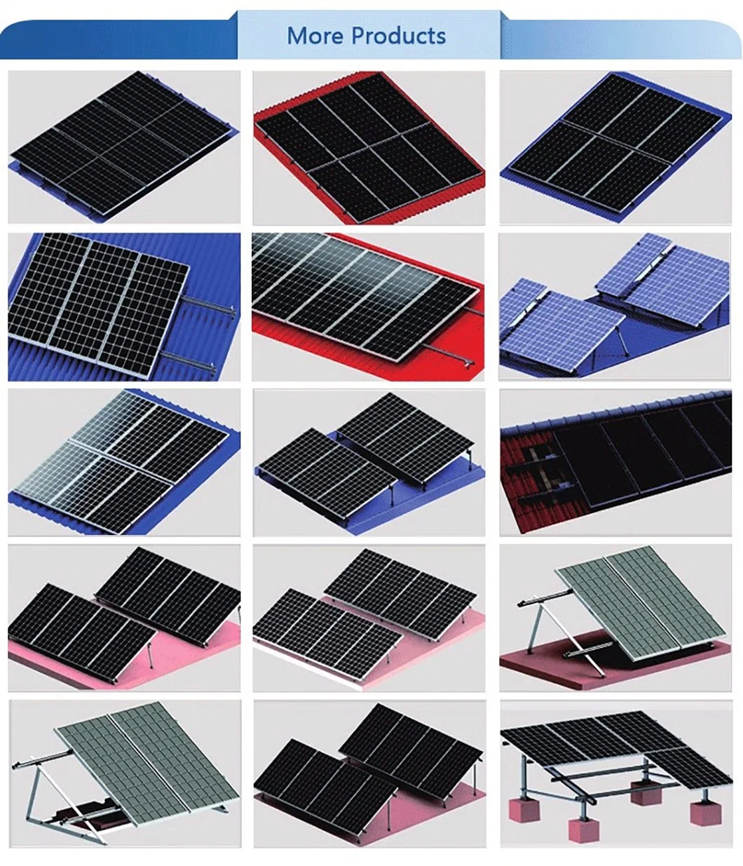 Ground Screw Photovoltaic Solar Mounting Structure System