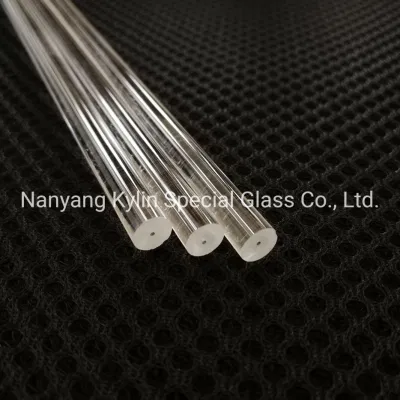 High Transmittance High Purity Customized Size Clear Fused Quartz Glass Rod for Optics Industry