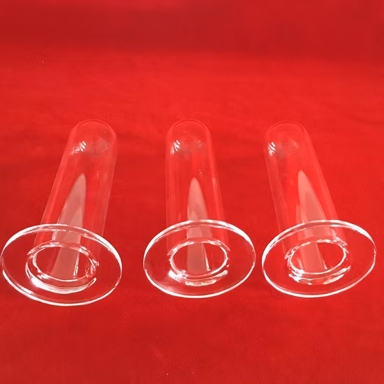 Customized Clear Heat Resistance Corrosion Resistance Quartz Glass Flange