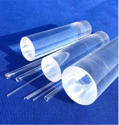 Various Diameter High Purity Round Clear Fused Quartz Glass Rod