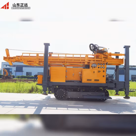 Small Portable Diesel Crawler Mobile Hydraulic Rotary Mine Rock Core DTH Diamond Bit Hammer Trailer Deep Borehole Ground Water Well Drill Machine Drilling Rig