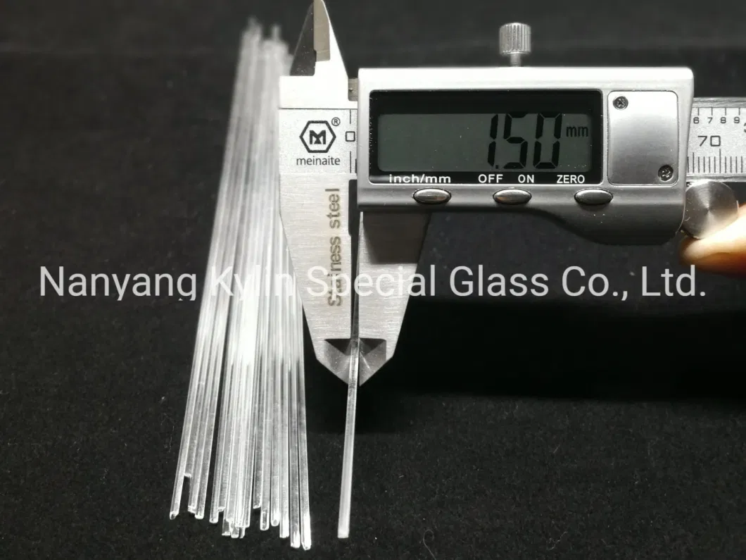 High Transmittance High Purity Customized Size Clear Fused Quartz Glass Rod for Optics Industry