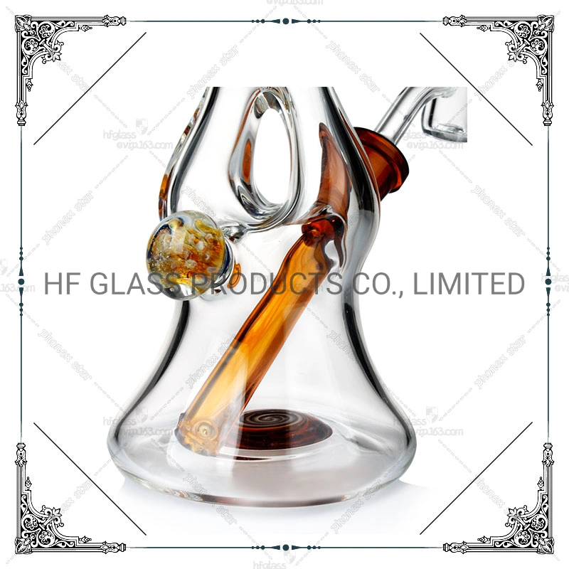 High Quality Recycler DAB Oil Rig Hookah 14mm Female Joint with a Quartz Banger Glass Smoking Water Pipe Shisha Hookah Factory Wholesale