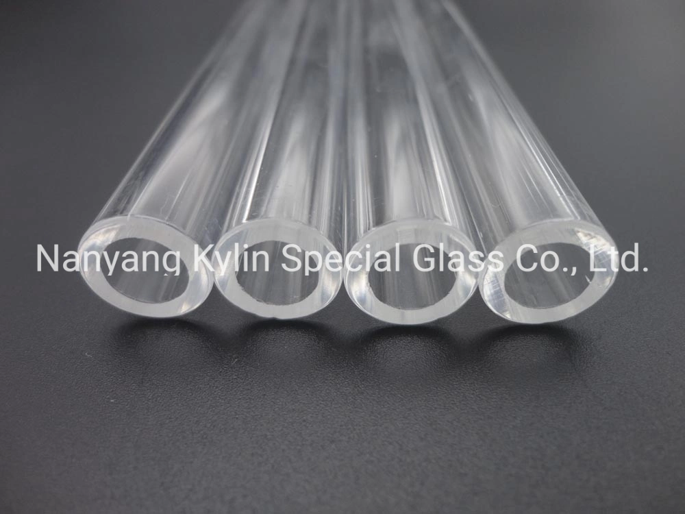 Custom All Shapes High Temperature Resistance Clear Fused Silica Quartz Glass Tubing