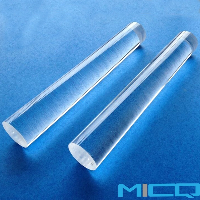 Clear Silica Fused Polished Quartz Rod Can Be Customized