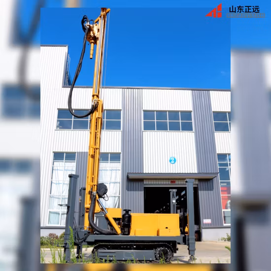Small Portable Diesel Crawler Mobile Hydraulic Rotary Mine Rock Core DTH Diamond Bit Hammer Trailer Deep Borehole Ground Water Well Drill Machine Drilling Rig