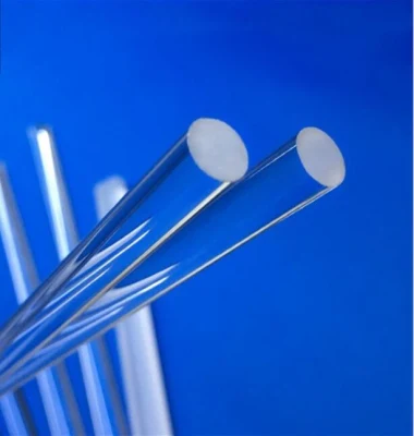 Quartz Glass Stirring Rod High Temperature Clear Transparent Optical Fused Silica Quartz Glass Rod